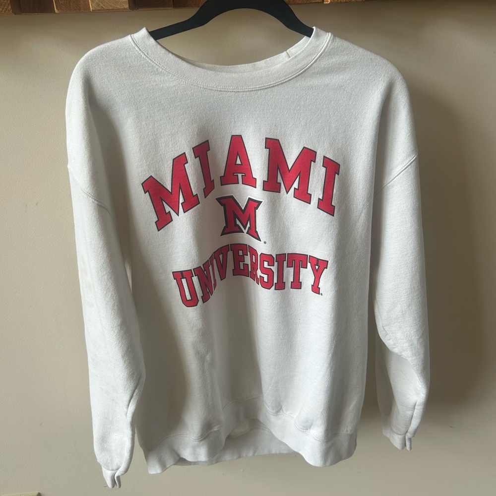 White Miami University Sweatshirt